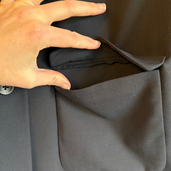 Gap Vintage Navy Wool Stretch Button Blazer Jacket Size M - Picture 6 of 7